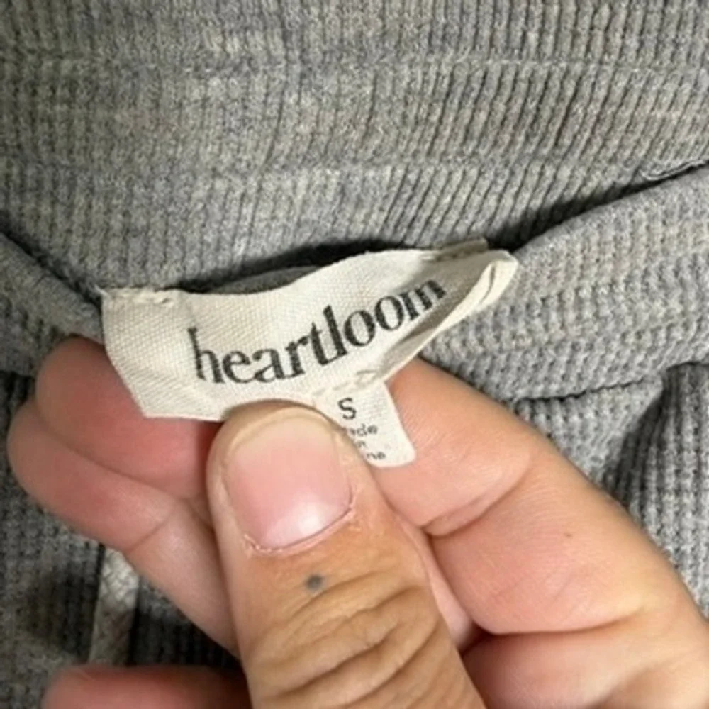 Heartloom‎ Waffle Knit Shorts Womens S Grey Loungewear Drawstring High Rise